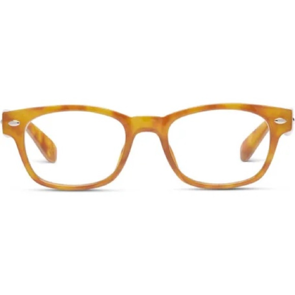 PEEPERS NWT Clark honey tortoise blue light reading glasses